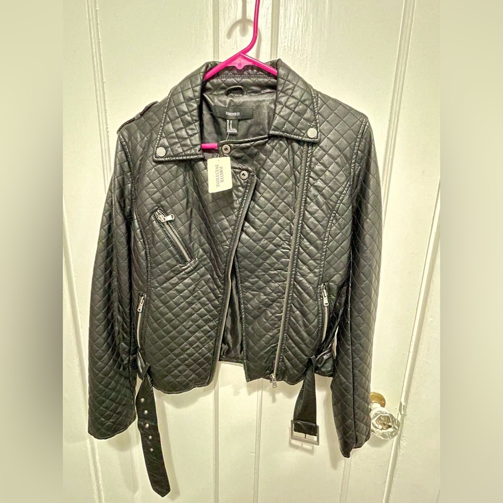NWT Forever 21 faux leather jacket